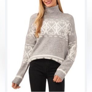 CeCe Nordstrom Long Sleeve Turtleneck Sweater Cozy Soft Small